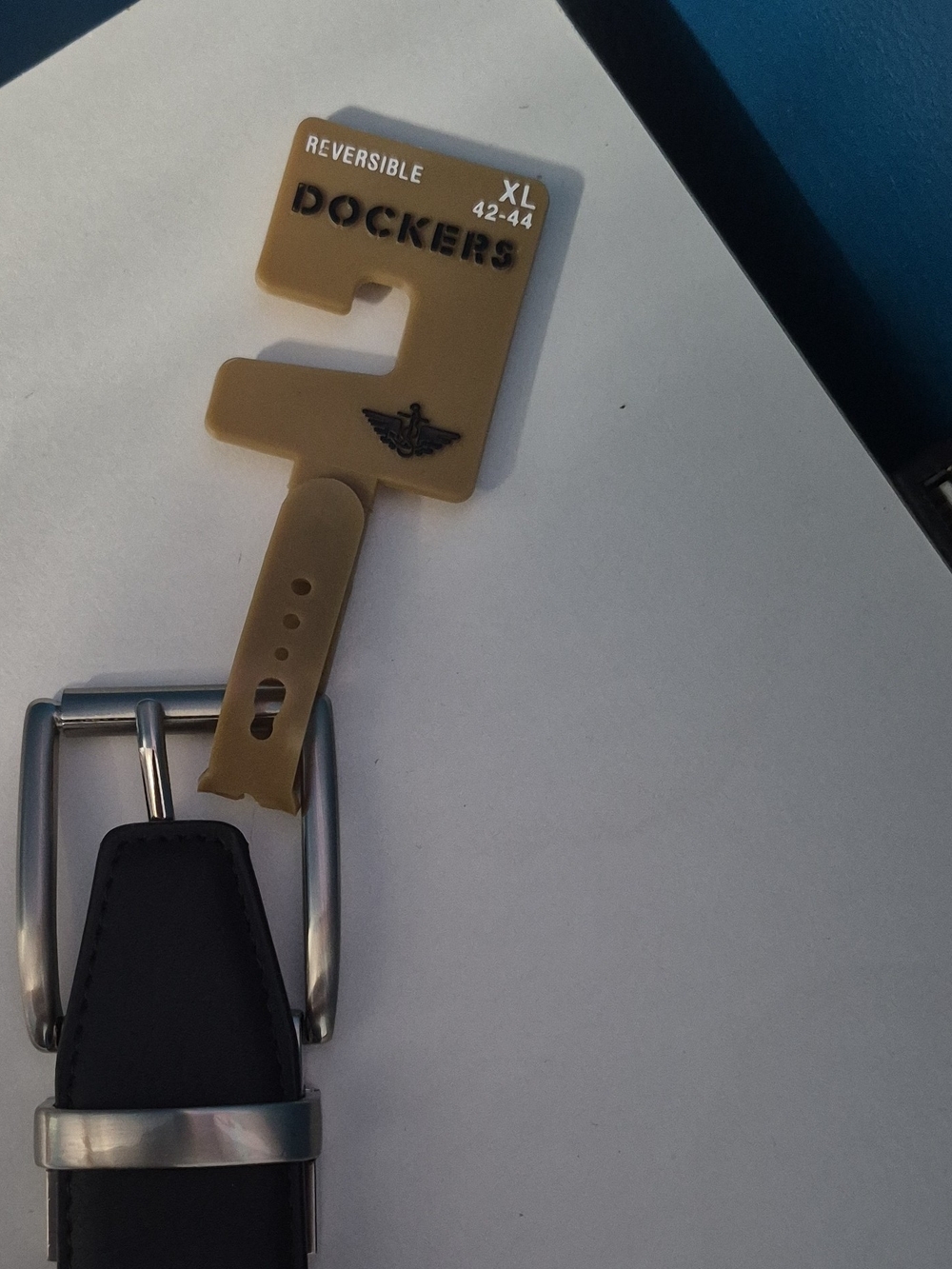 Dockers Reversible Belt in Black and Silver